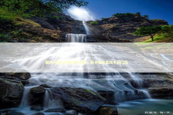 圈内人都在用的秘密武器，新手却总是找不到门路 IT技术